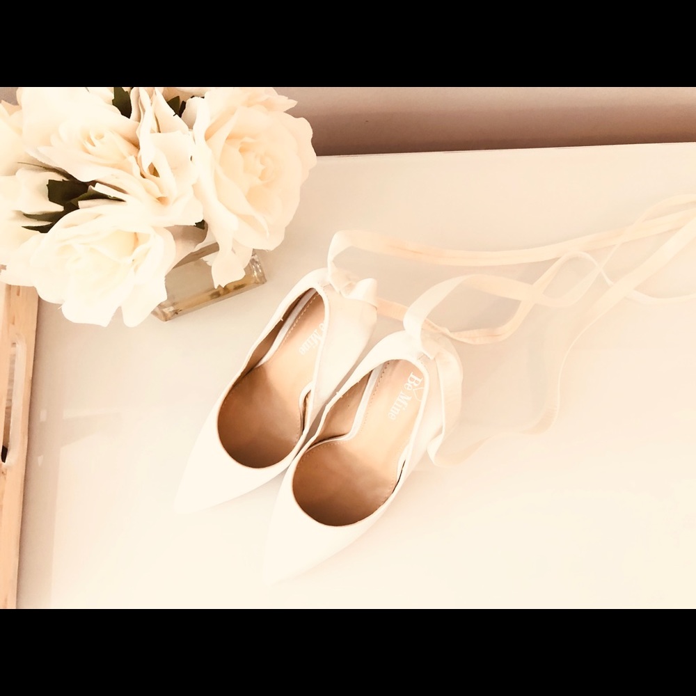 Gorgeous, never worn ASOS strappy white heels - Picture 3 of 4